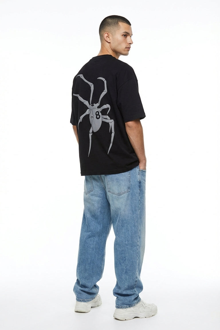 BLACK SPIDER OVERSIZED TEE-4
