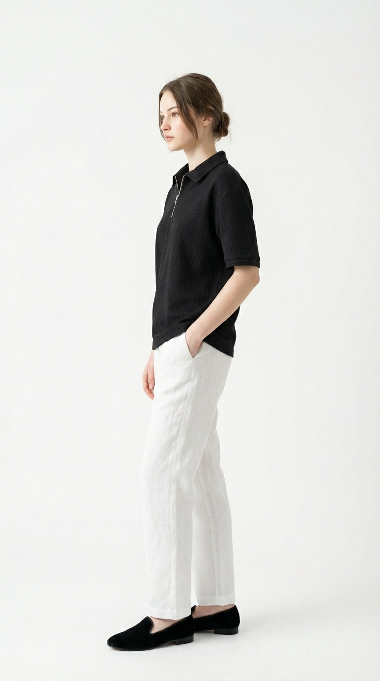 DROP-NEEDLE ZIPPER POLO-4