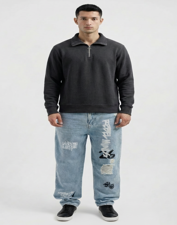 The Carbon Waffle Quarter-Zip-3