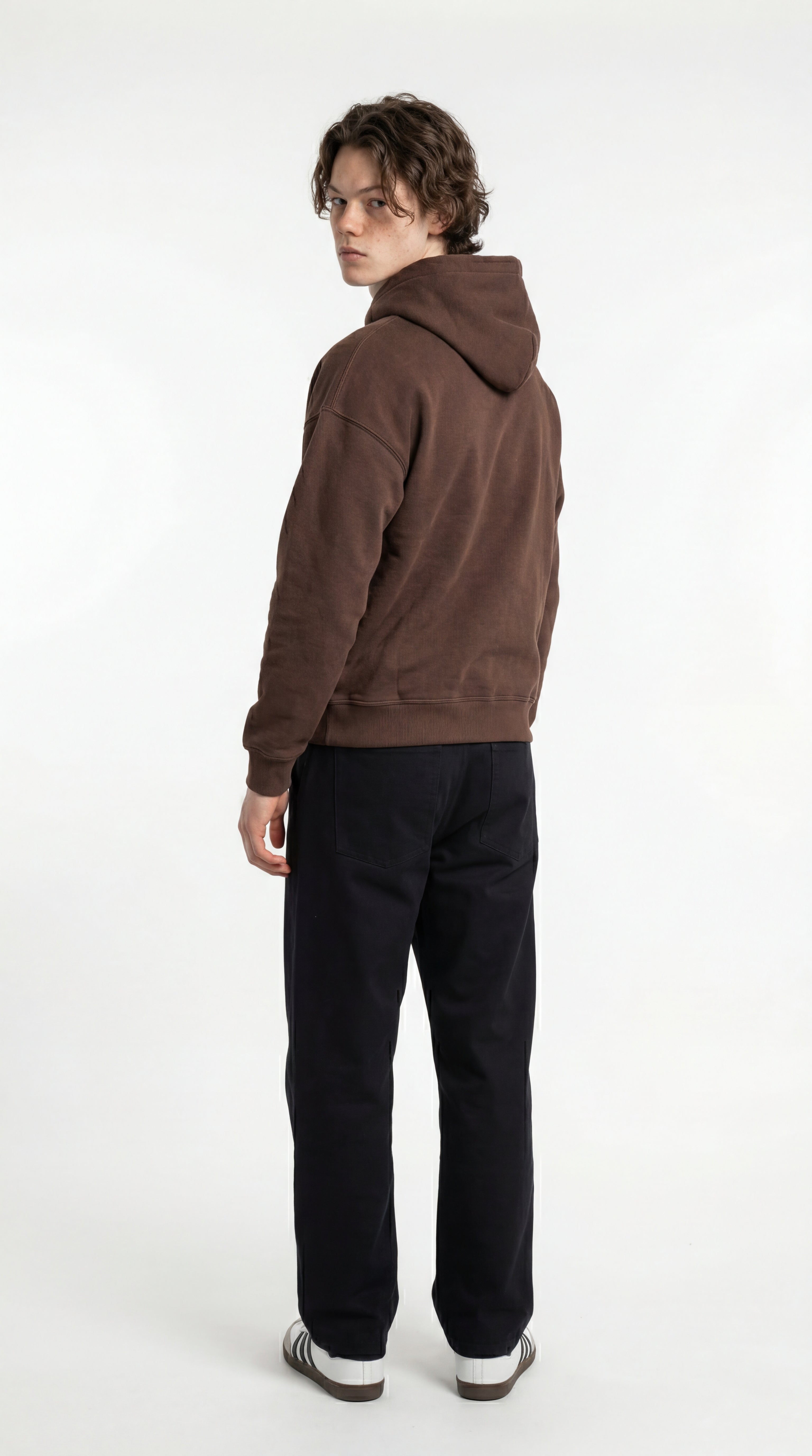 Brown Essential Hoodie-6