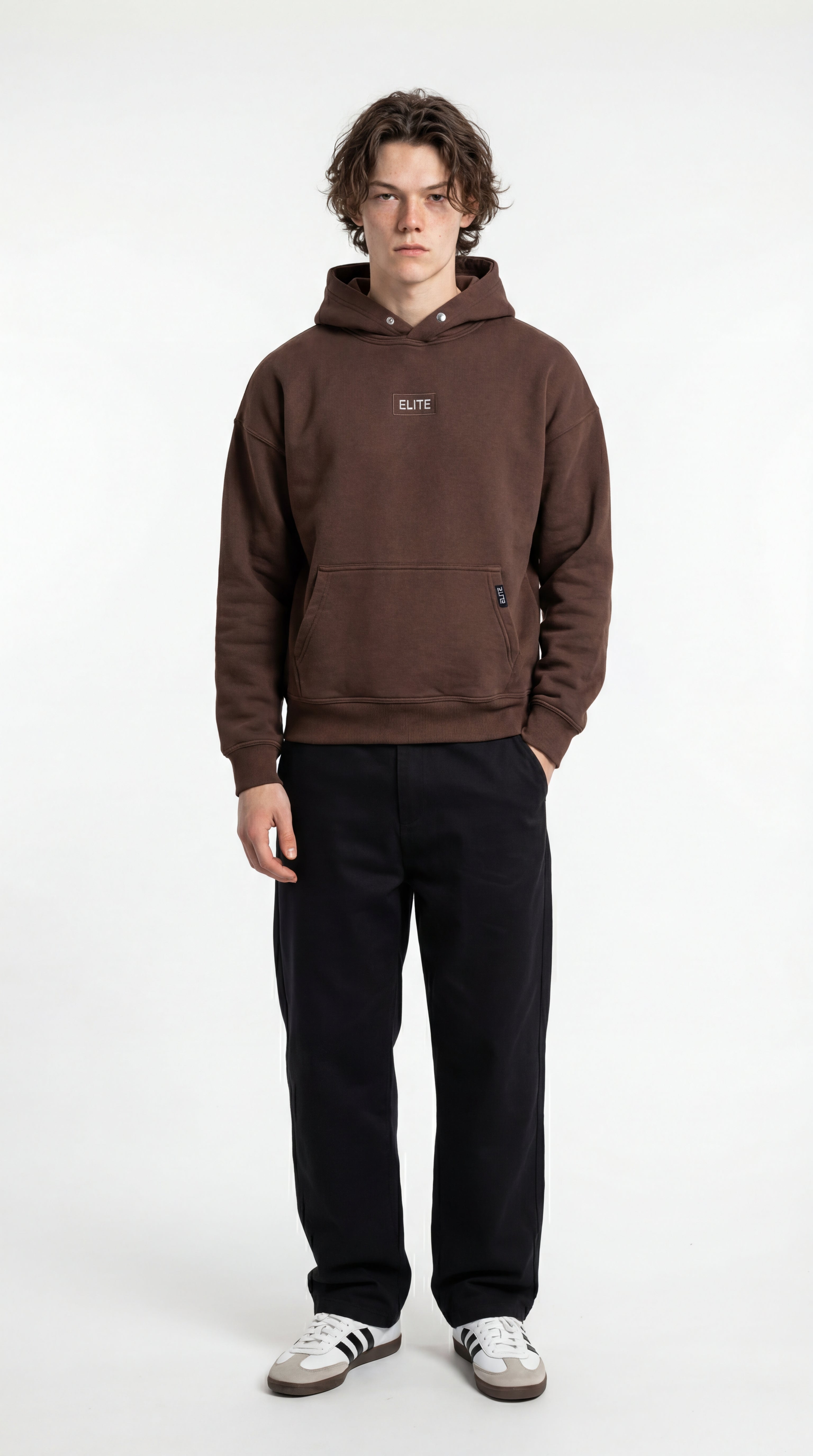 Brown Essential Hoodie-2