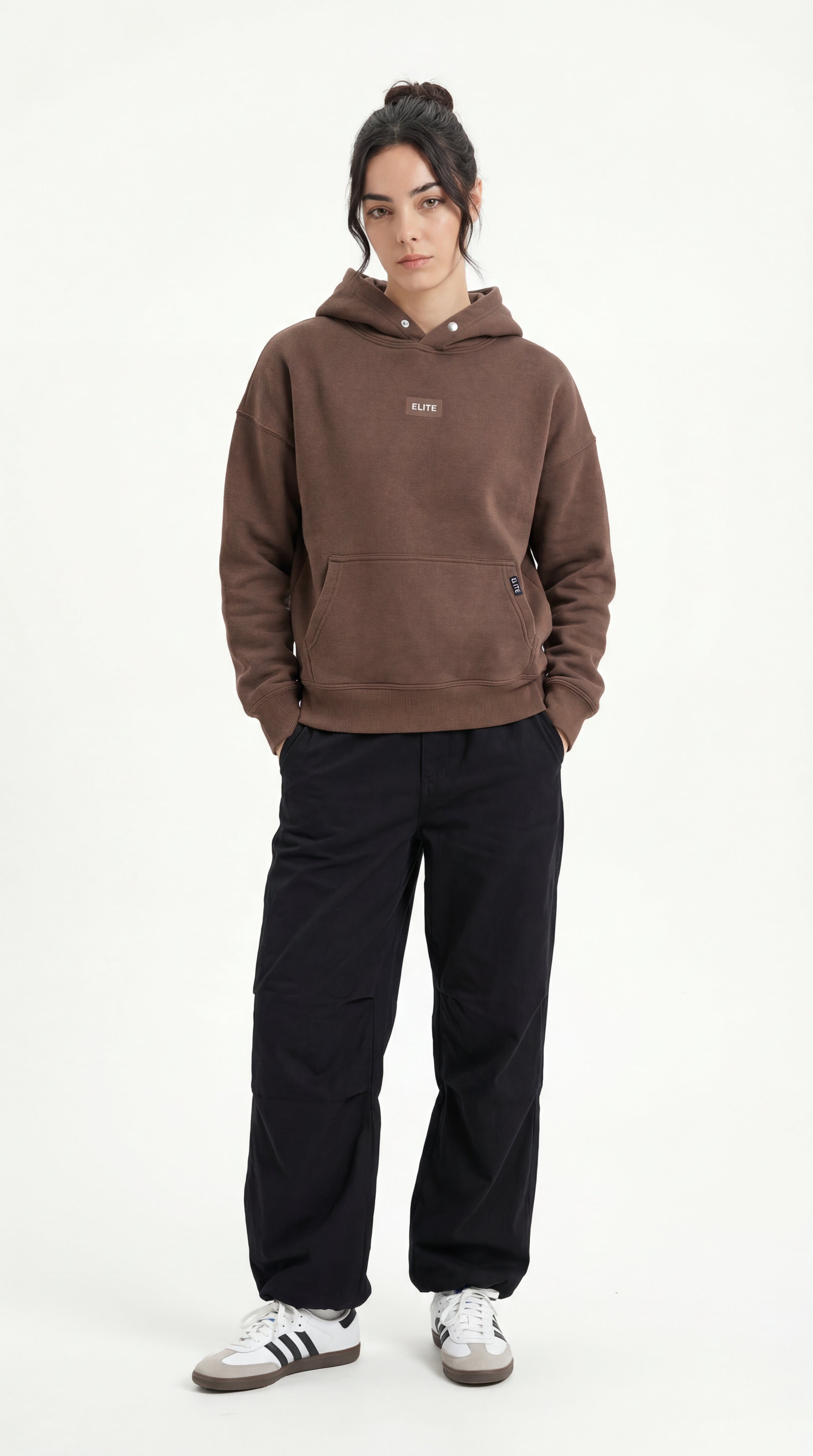 Brown Essential Hoodie-3