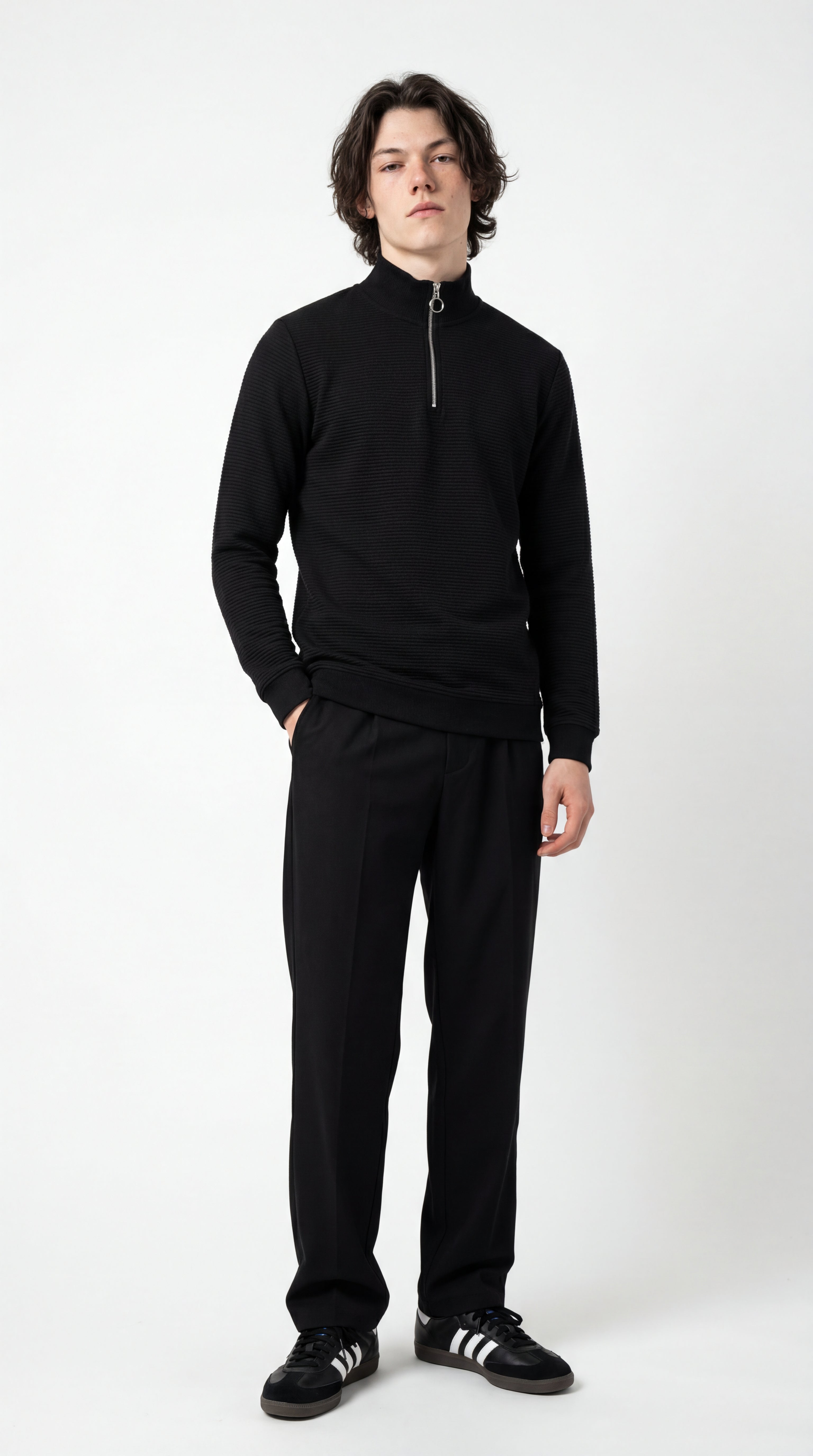The Carbon Waffle Quarter-Zip-3