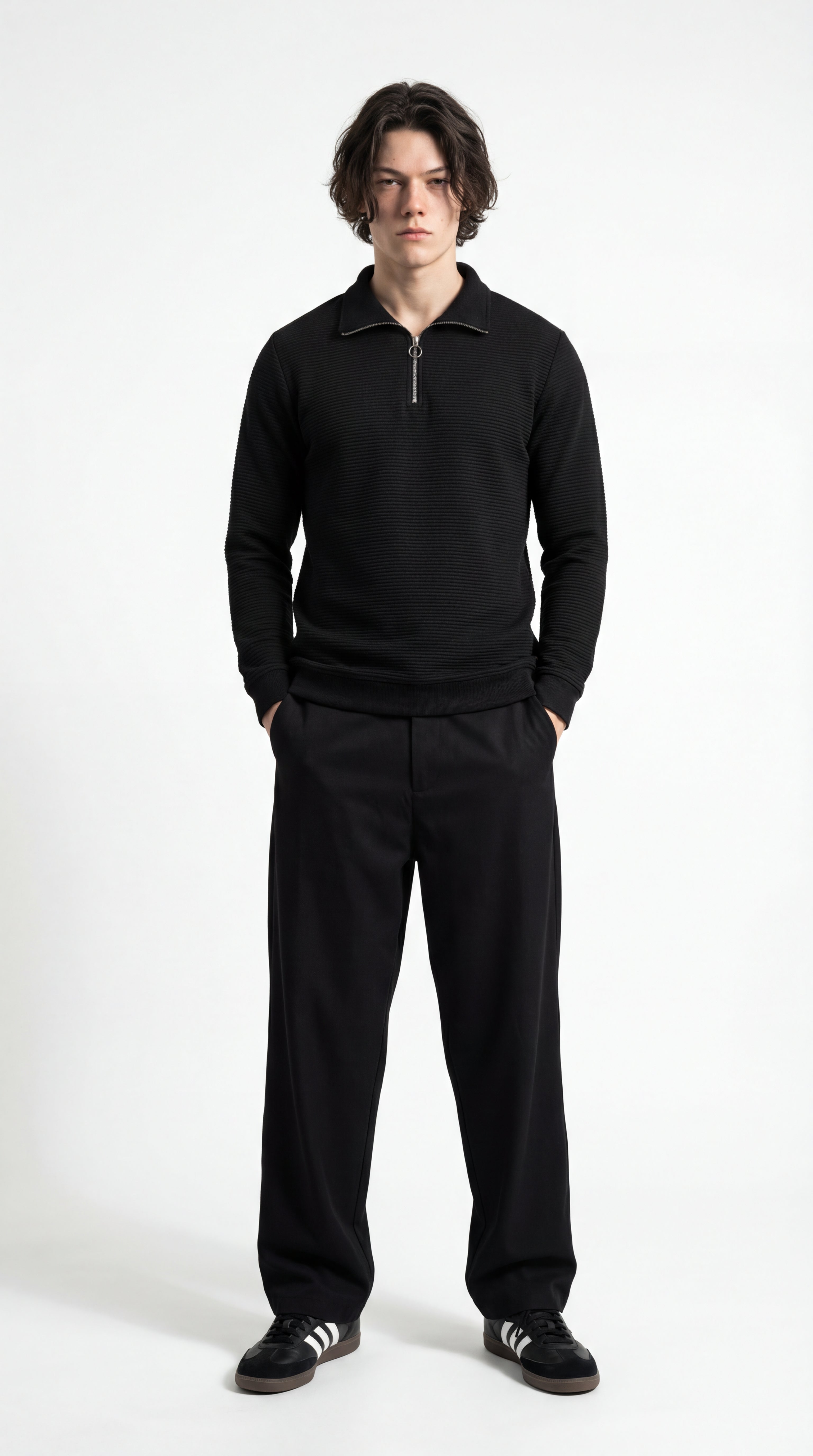 The Carbon Waffle Quarter-Zip-5