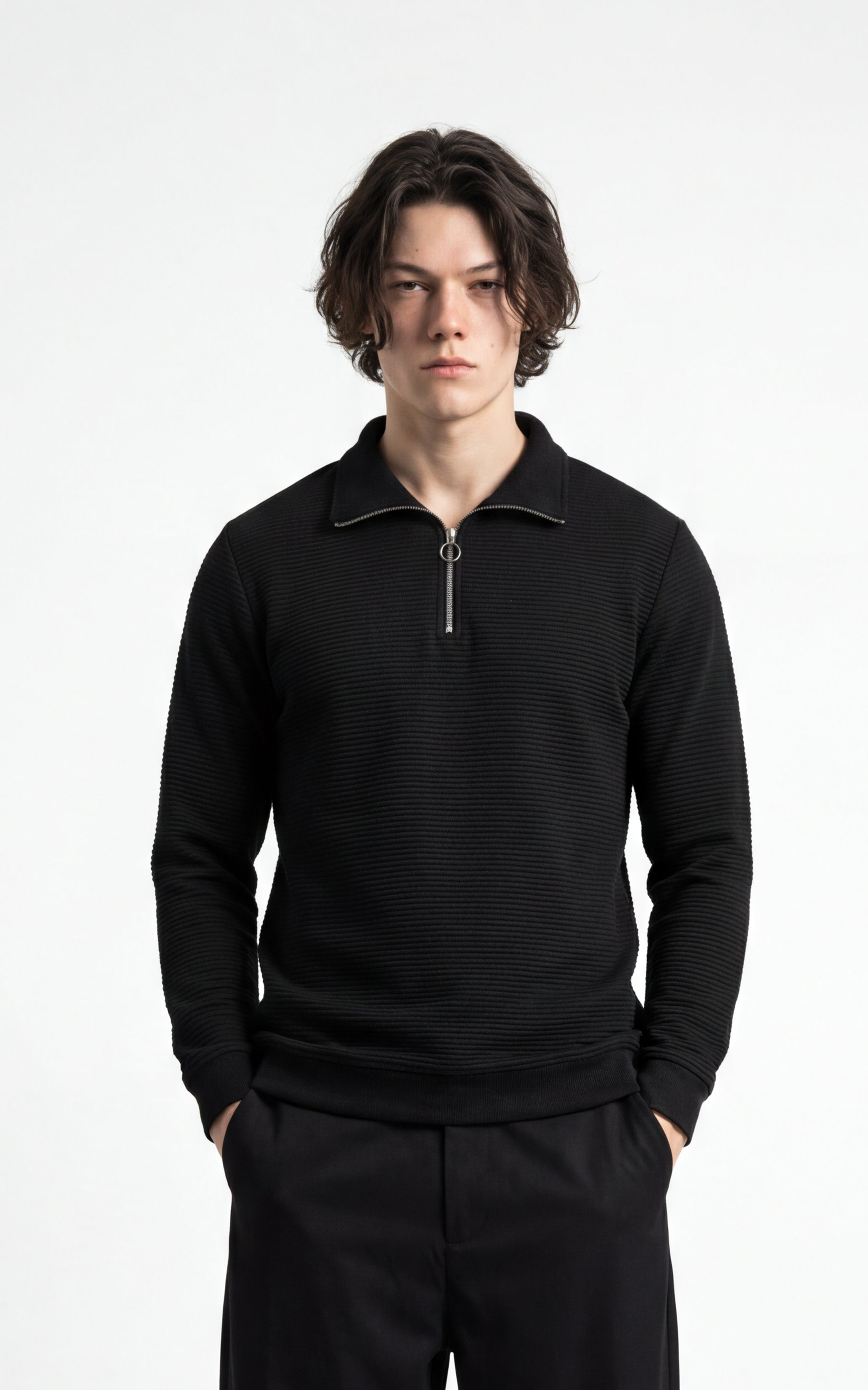 The Carbon Waffle Quarter-Zip