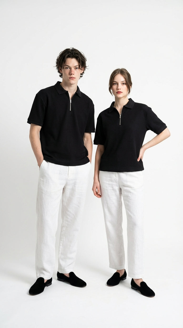 DROP-NEEDLE ZIPPER POLO-15