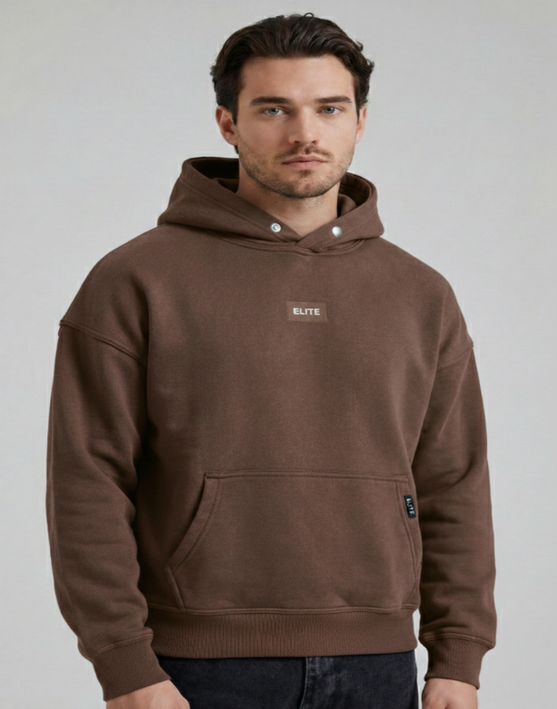Brown Essential Hoodie-2