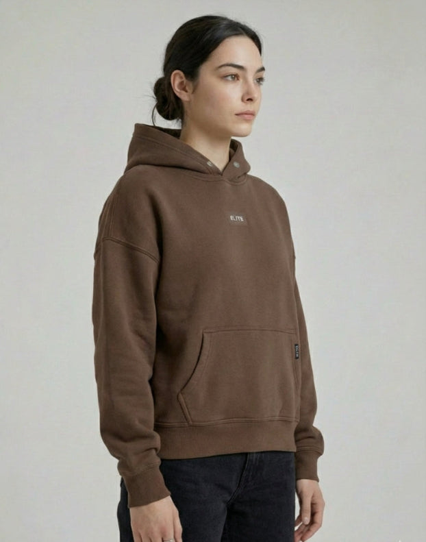 Brown Essential Hoodie-3