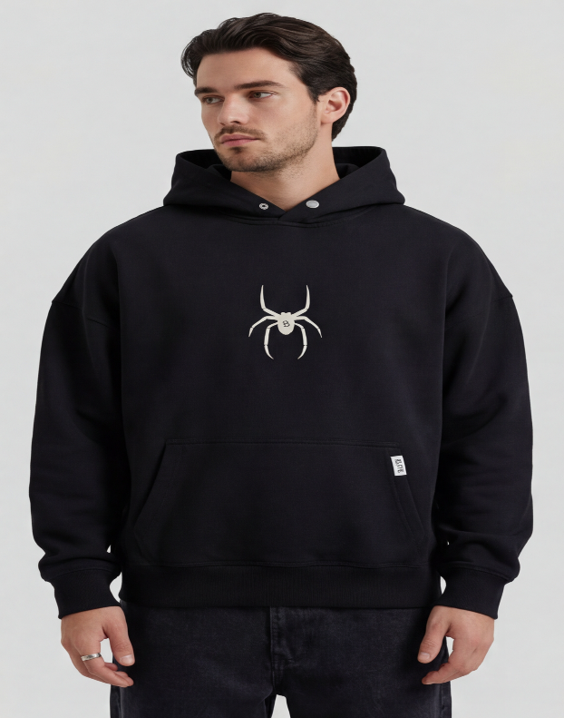 Spider Hoodie (Puff Print)-4